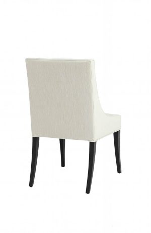 Style Upholstering's 100 Classic Black and White Dining Chair with Button Tufting - View of Back