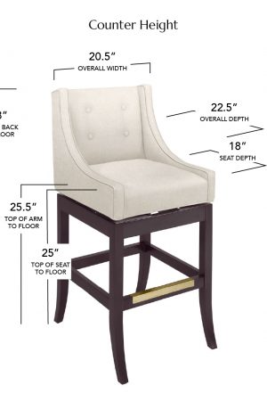 Style Upholstering's 101 Swivel Counter Height Stool
