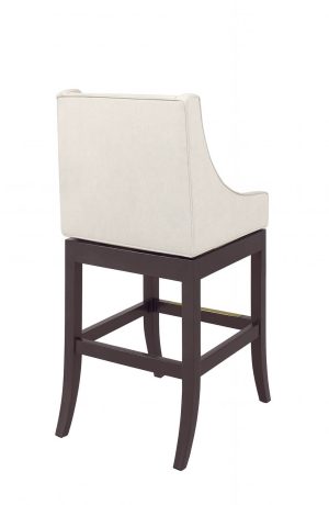 Style Upholstering 101 Transitional Wood Bar Stool with Back - View of Back
