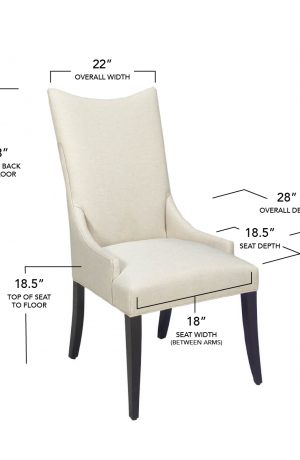 Style Upholstering's #1200 Dining Chair Dimensions