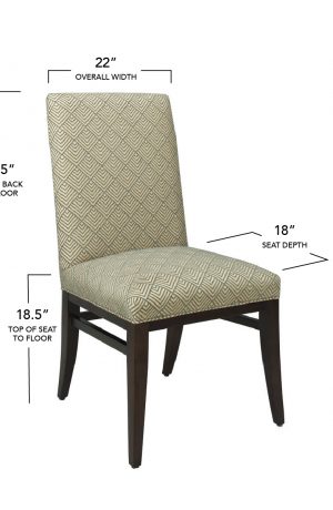 Style Upholstering's 1201 Dining Chair Dimensions