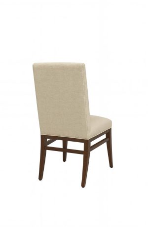 Style Upholstering's 1201 Modern Wood Dining Chair in Cream Fabric - View of Back