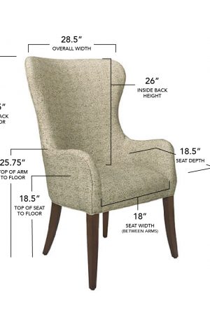 Style Upholstering's 1203 Dining Chair Dimensions
