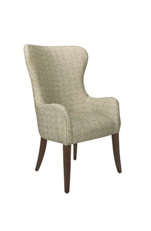 Style Upholstering #1203 Modern Upholstered Wingback Dining Arm Chair