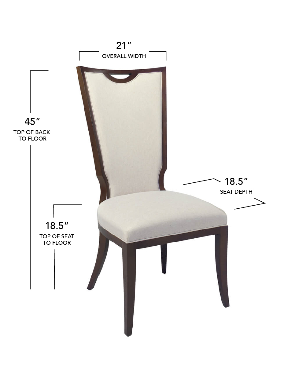 Style Upholstering's 1204 Dining Chair Dimensions