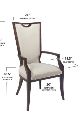 Style Upholstering's 1204A Dining Chair Dimensions