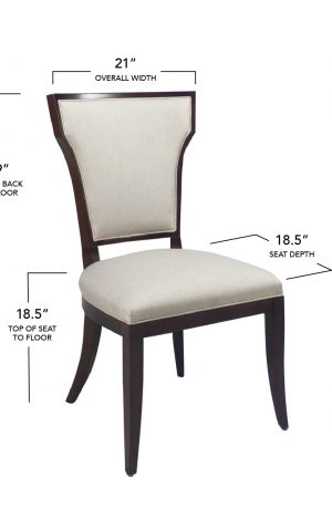 Style Upholstering's 1205 Dining Chair Dimensions