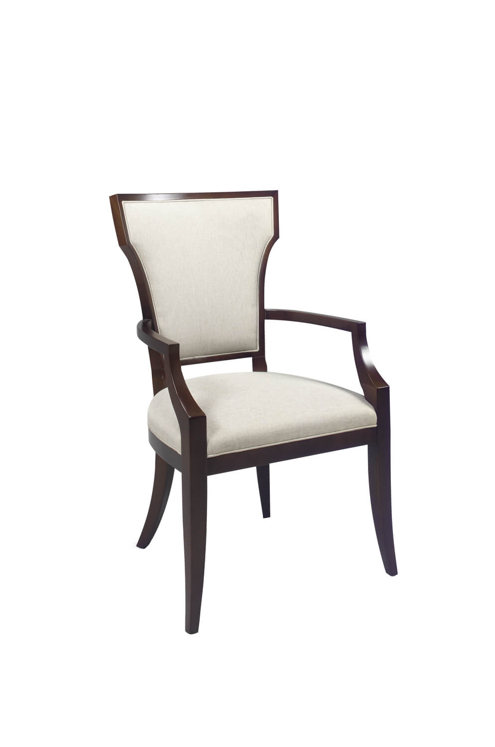 #1205A Modern Upholstered Wood Dining Arm Chair