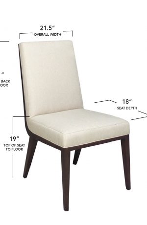 Style Upholstering's 1206 Dining Chair Dimensions