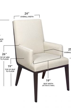 Style Upholstering's 1206A Dining Chair Dimensions