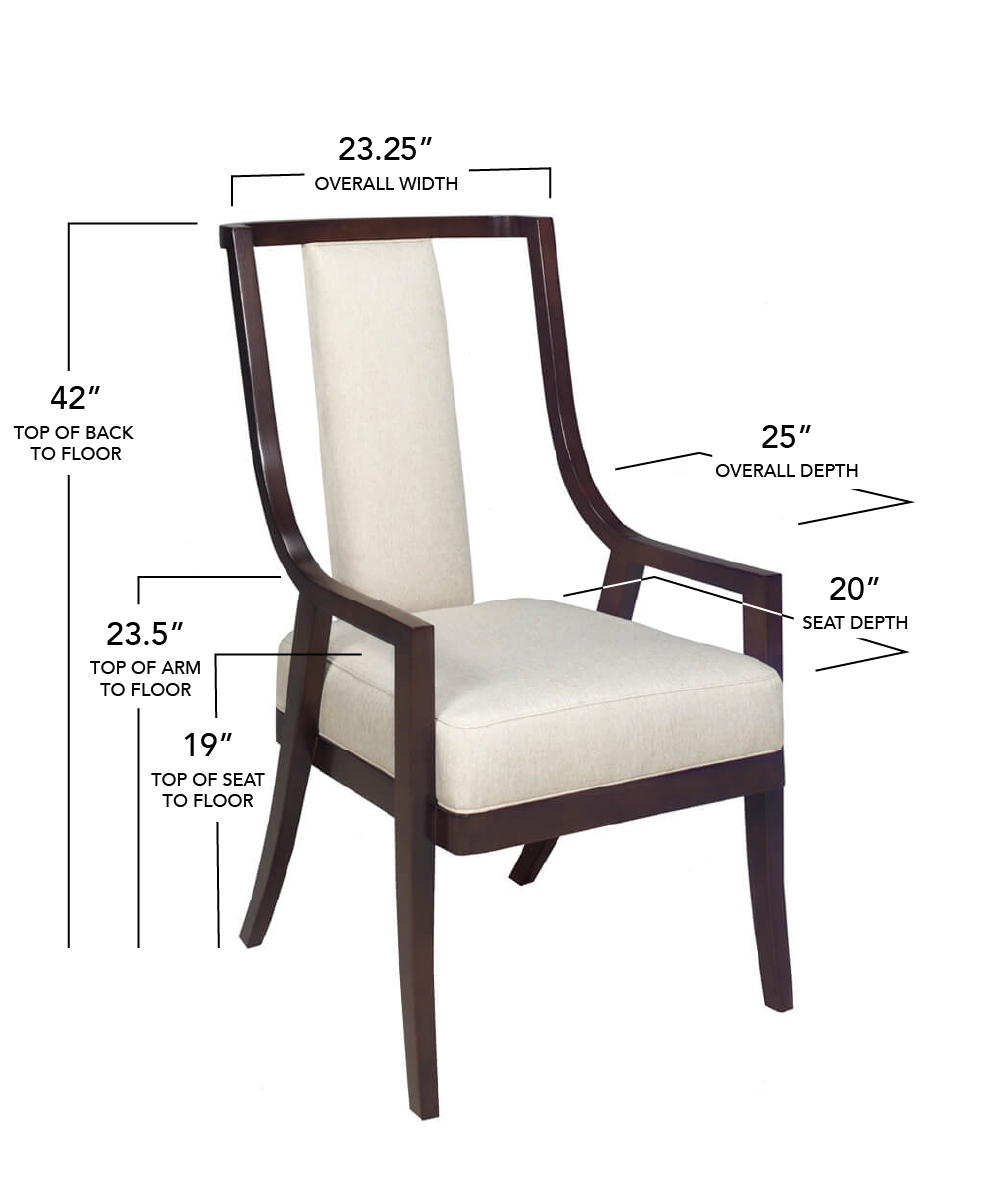 Style Upholstering's 1207A Dining Chair Dimensions