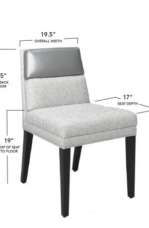 Style Upholstering's 1250 Dining Chair Dimensions