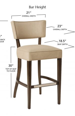 Style Upholstering's 15-BS Bar Height Dimensions