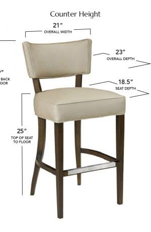Style Upholstering's 15-BS Counter Height Dimensions