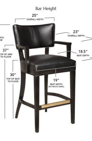 Style Upholstering's 15 Bar Height Dimensions
