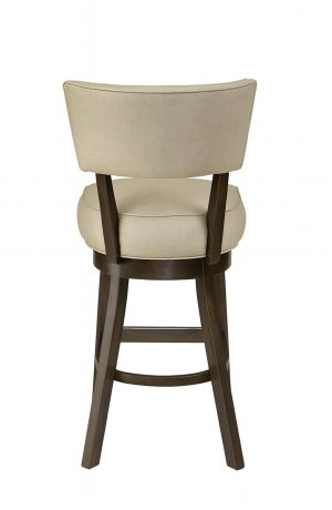 Style Upholstering #15-SWBS Swivel Wood Bar Stool with Back - View of Back