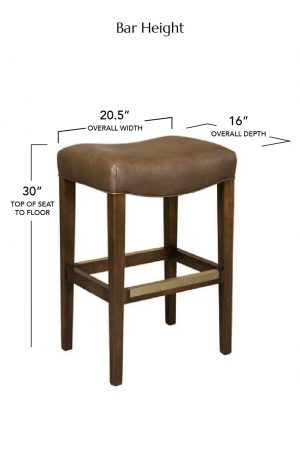 Style Upholstering's 680 Bar Height Dimensions