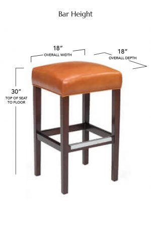 Style Upholstering's 696B Bar Height Dimensions