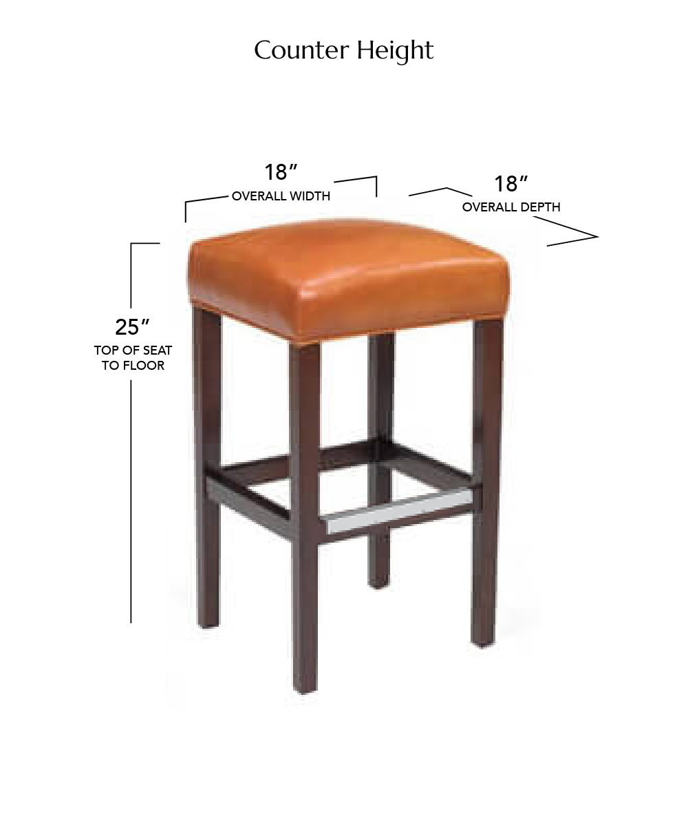 Style Upholstering's 696B Counter Height Dimensions