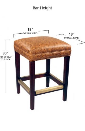 Style Upholstering's 698B Bar Height Dimensions