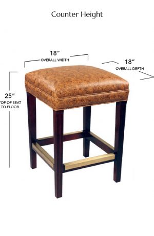 Style Upholstering's 698B Counter Height Dimensions