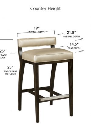 Style Upholstering's #700 Counter Height Dimensions