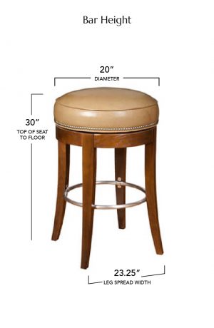 Style Upholstering's 710 Bar Height Dimensions