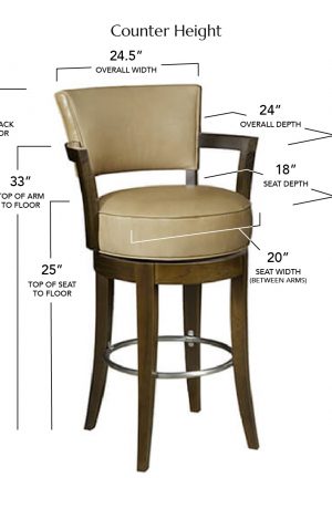 Style Upholstering's #714 Counter Height Dimensions