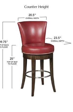 Style Upholstering's #720 Counter Height Dimensions