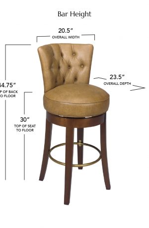 Style Upholstering's 721 Bar Height Dimensions