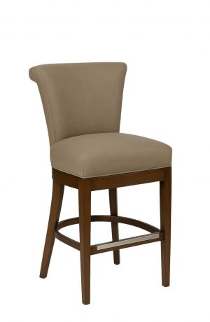 Style Upholstering's 725 Brown Classic Bar Stool with Back