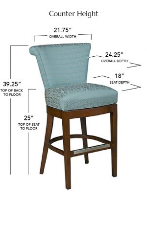 Style Upholstering's 725 Counter Height Dimensions