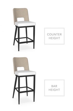 Amisco's Chase Stool in Counter Height and Bar Height