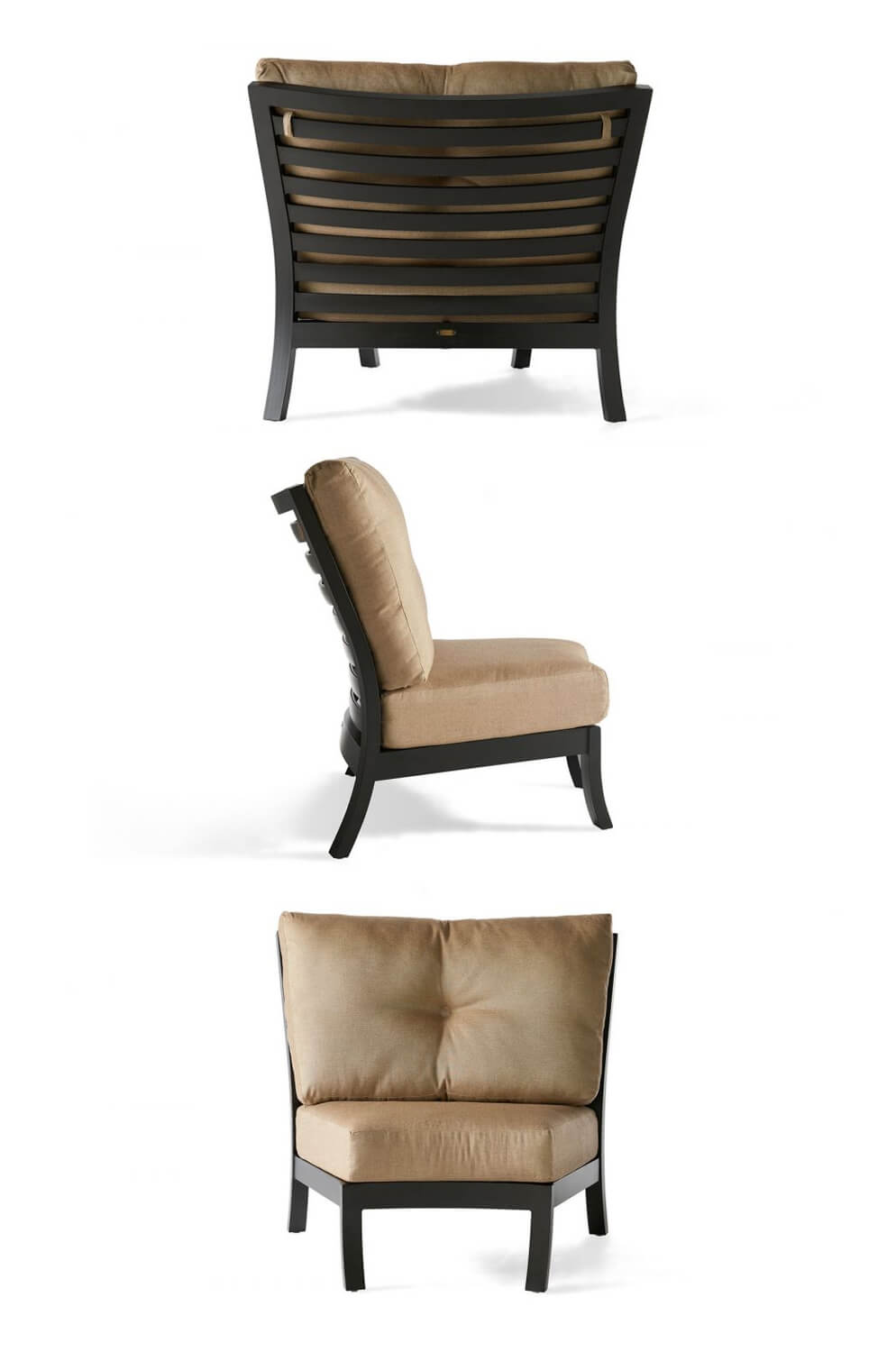 Mallin's Eclipse Outdoor Dining Chair - View of Back and Side