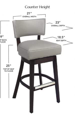 Style Upholstering's 15-SWBS Counter Height Dimensions