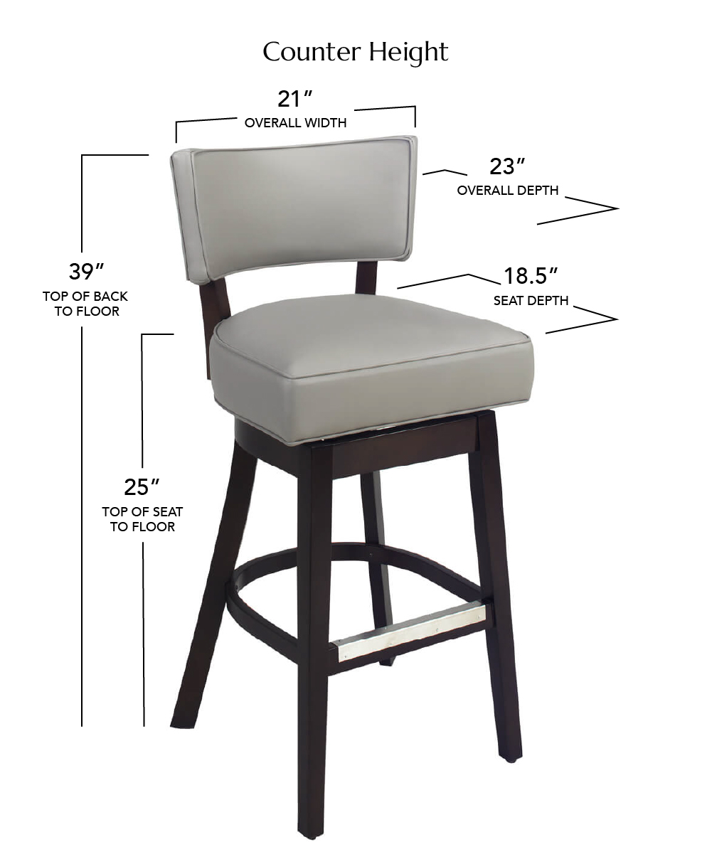 Style Upholstering's 15-SWBS Counter Height Dimensions