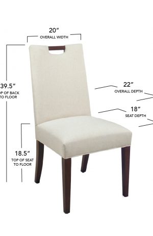 Style Upholstering's 6644-CH Dining Chair Dimensions