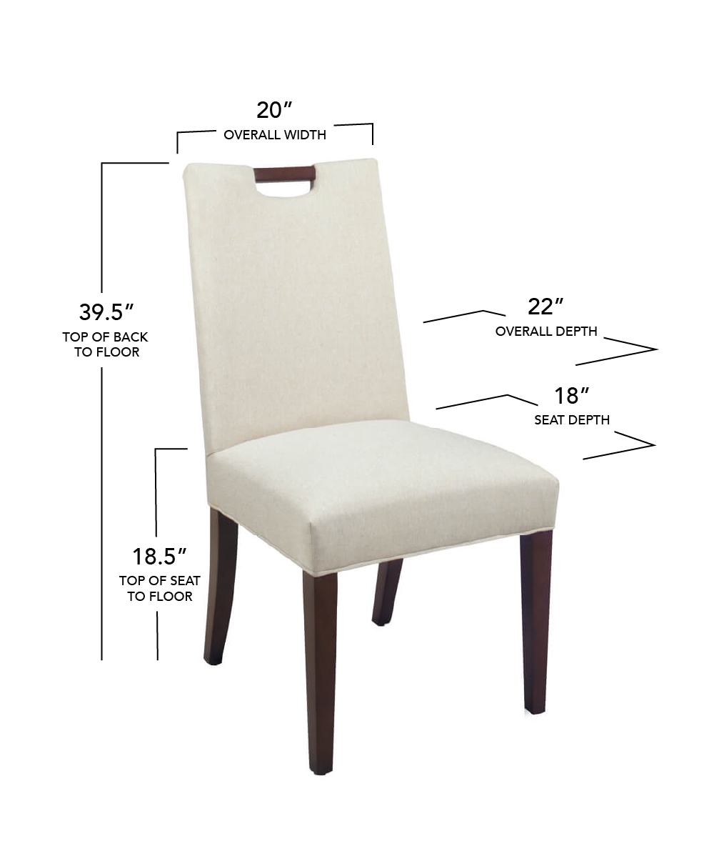 Style Upholstering's 6644-CH Dining Chair Dimensions