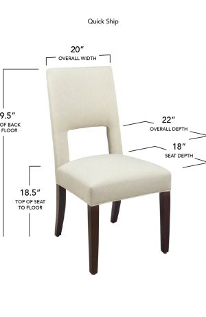 Style Upholstering's 6655-CH Dining Chair Dimensions