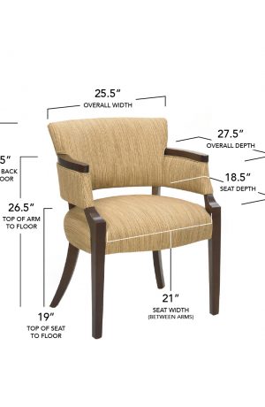 Style Upholstering's 6701 Dining Chair Dimensions
