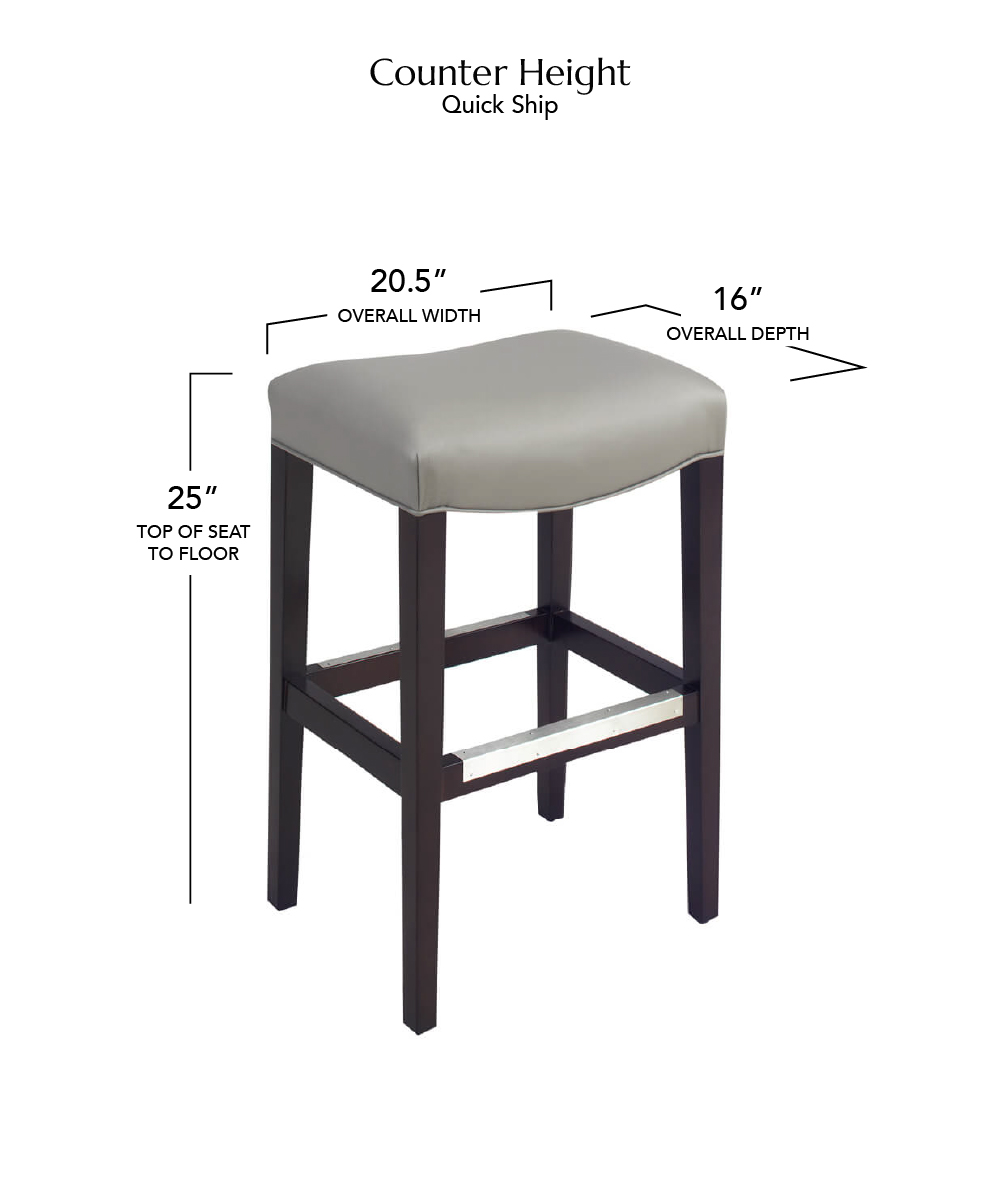 Style Upholstering's 680 QS Counter Height Dimensions