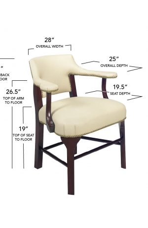 Style Upholstering's 795B Dining Chair Dimensions