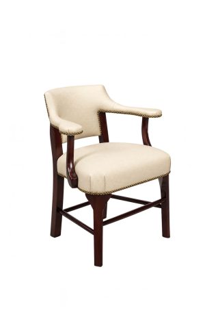 Style Upholstering's 795B Upholstered Dining Chair with Arms - Front / Side