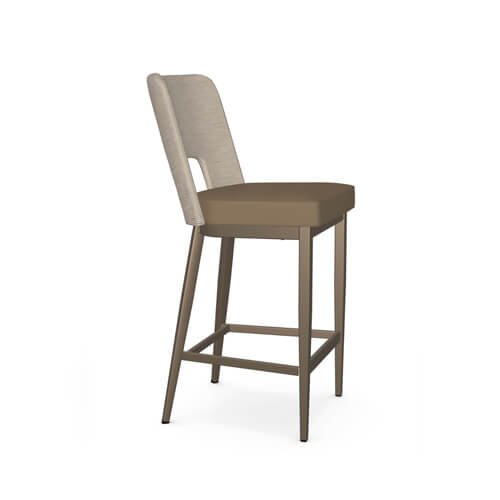 Chase Transitional Stool with High Curved Seagrass Back