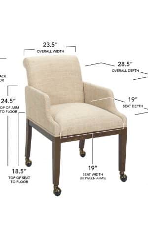 Style Upholstering's 2110C Dining Chair Dimensions
