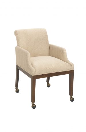 Style Upholstering's 2110C Modern Dining Arm Chair with Casters