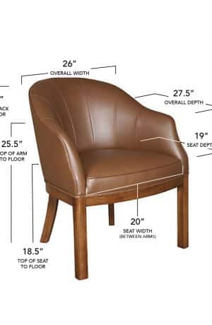 Style Upholstering's 2111 Dining Chair Dimensions