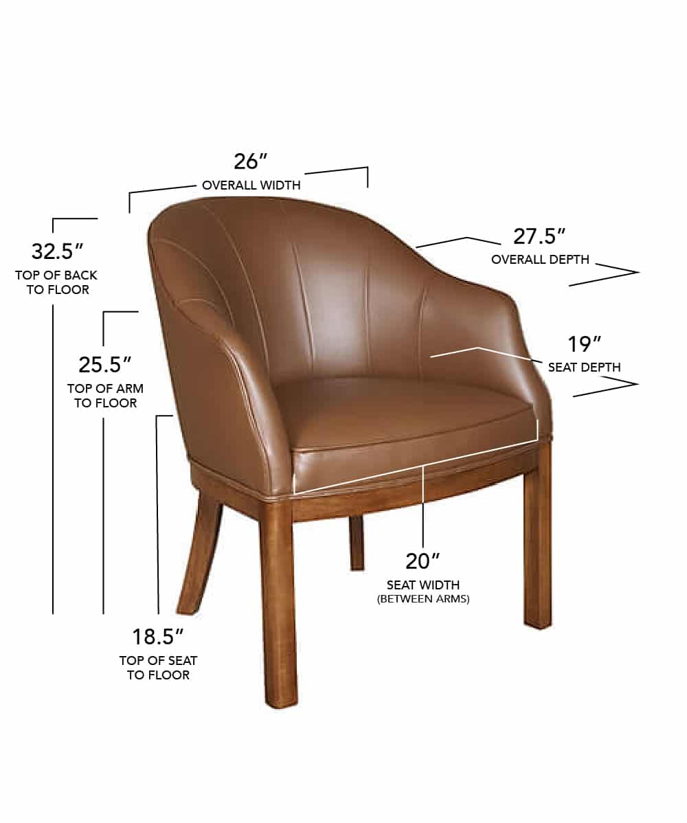 Style Upholstering's 2111 Dining Chair Dimensions