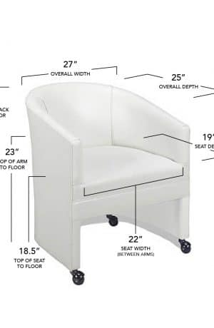 Style Upholstering's 232 Dining Chair Dimensions