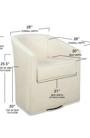 Style Upholstering's 2324 Dining Chair Dimensions